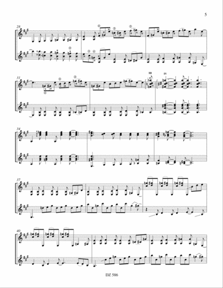 Two's Blues Electric Guitar scores gallery preview page 5