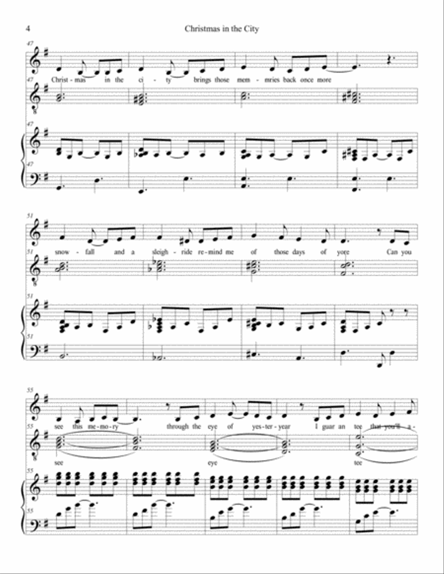 Christmas in the City Voice Solo scores gallery preview page 4