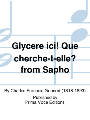Book cover for Glycere ici! Que cherche-t-elle? from Sapho