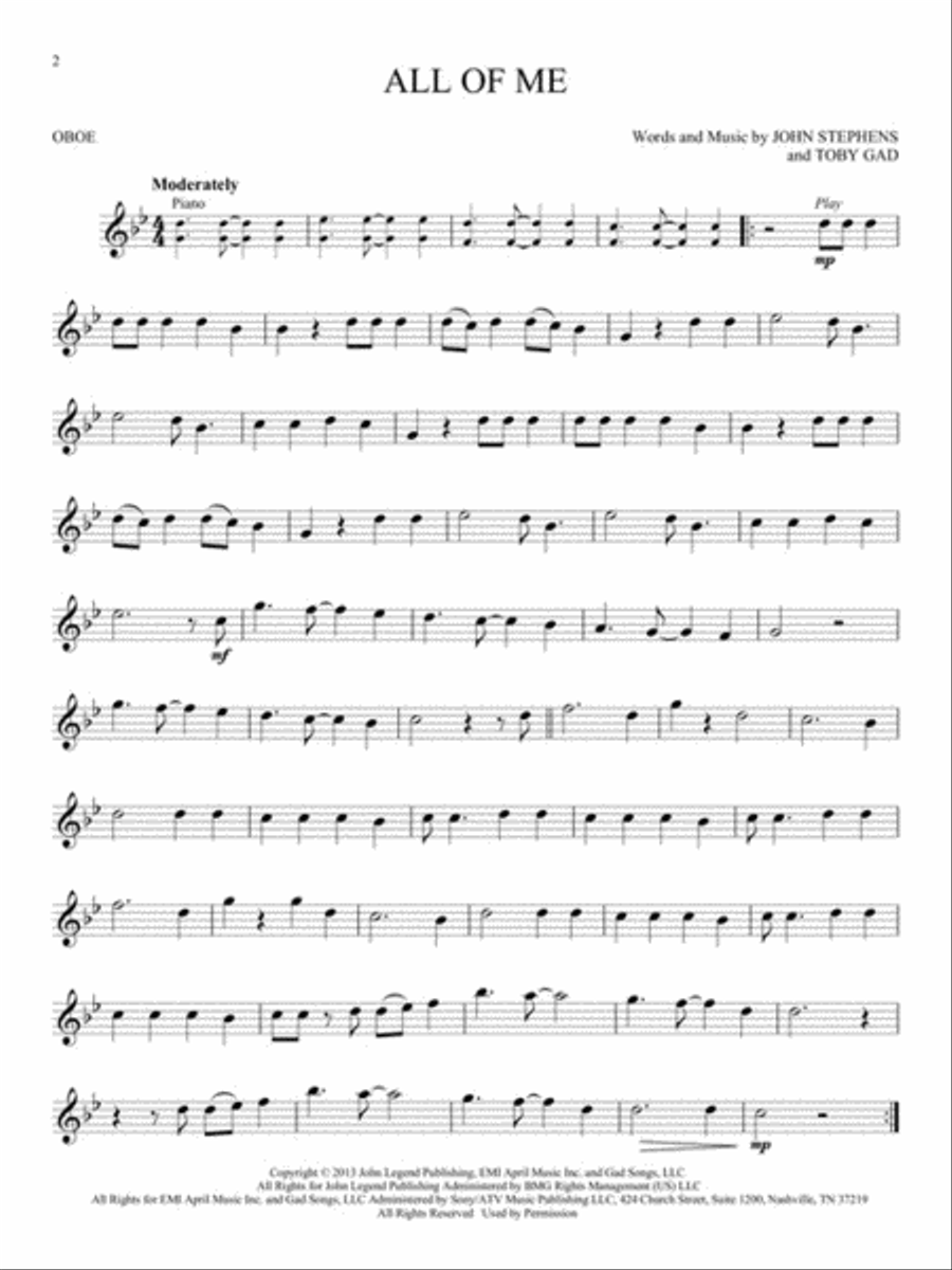 Simple Songs Simple Songs Oboe Solo scores gallery preview page 3