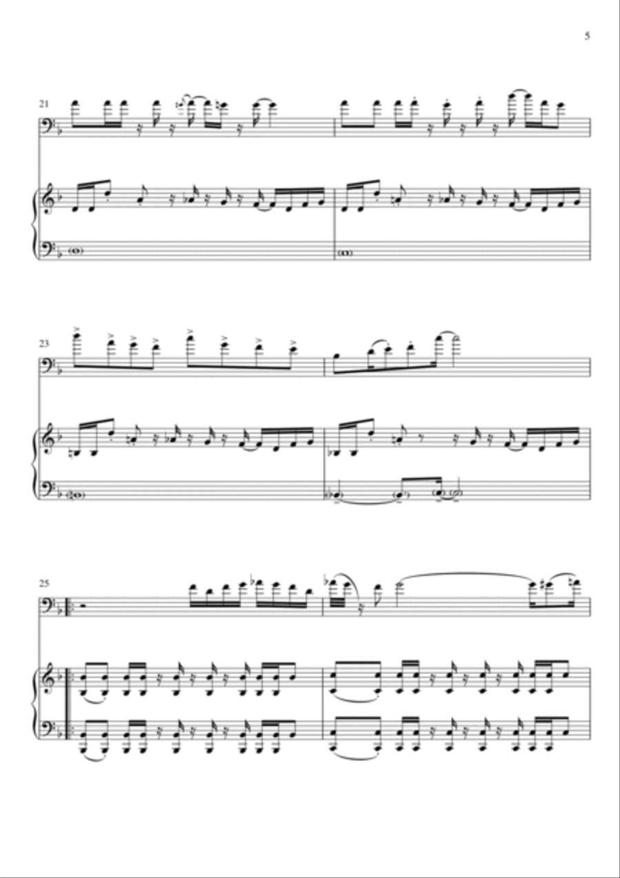 MEGALOVANIA (from Undertale) Small Ensemble scores gallery preview page 5