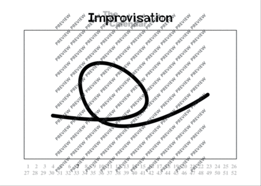 Improvisation Calendar Score scores gallery preview page 12