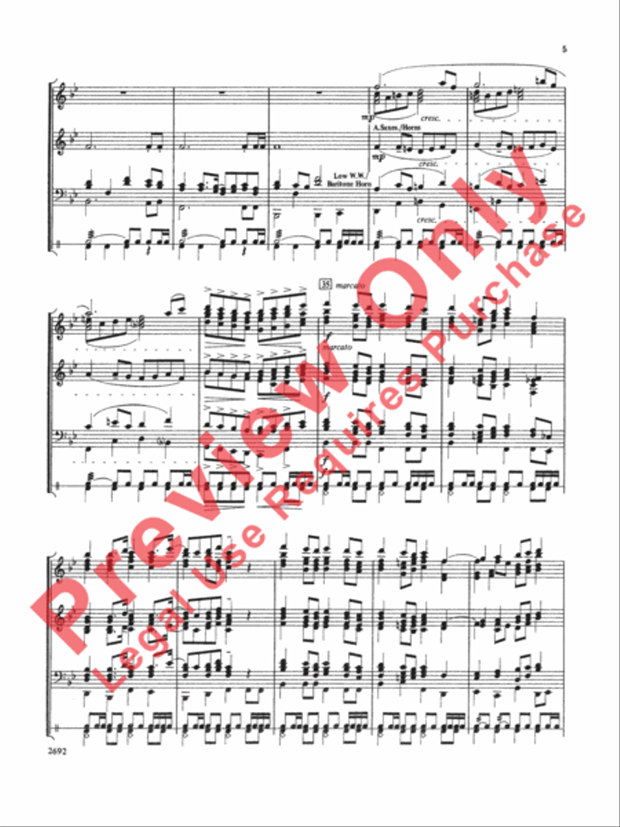 March for Freedom March for Freedom Concert Band scores gallery preview page 6