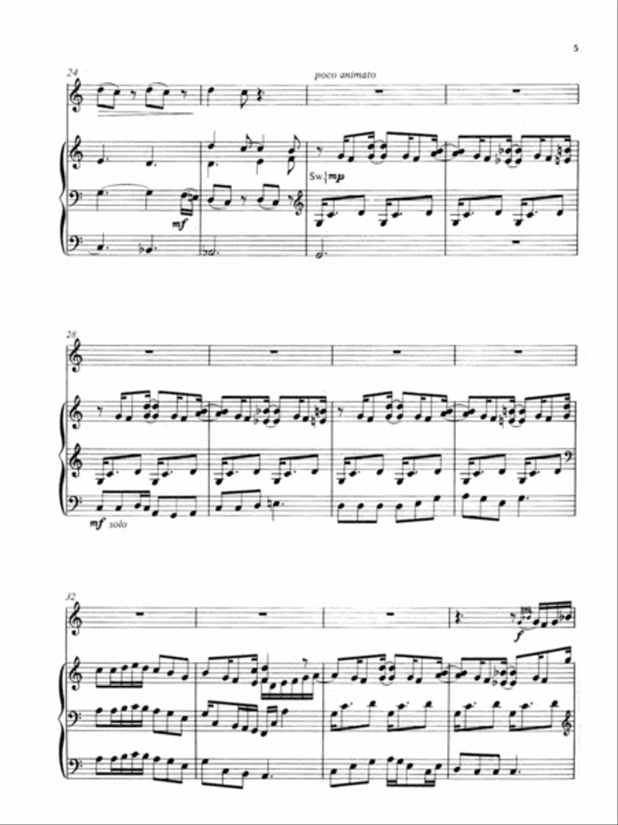 Fantasy on Slane Flute scores gallery preview page 4
