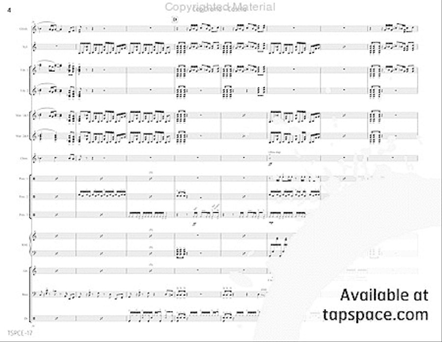 Cop Drama Percussion Ensemble scores gallery preview page 9