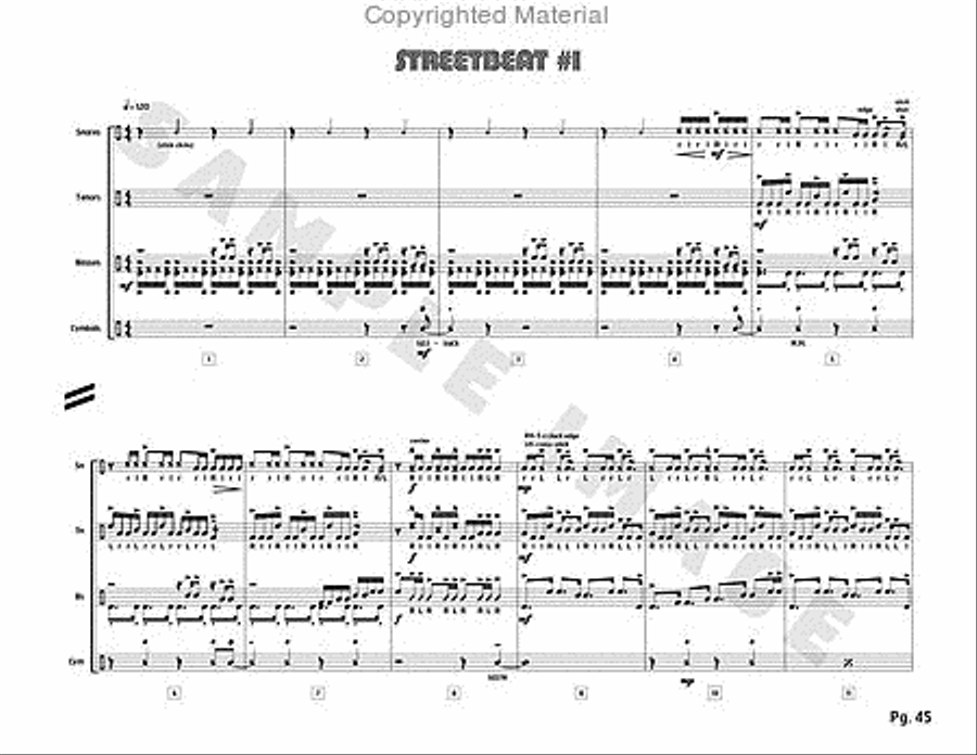 Stadium 54 Percussion scores gallery preview page 19