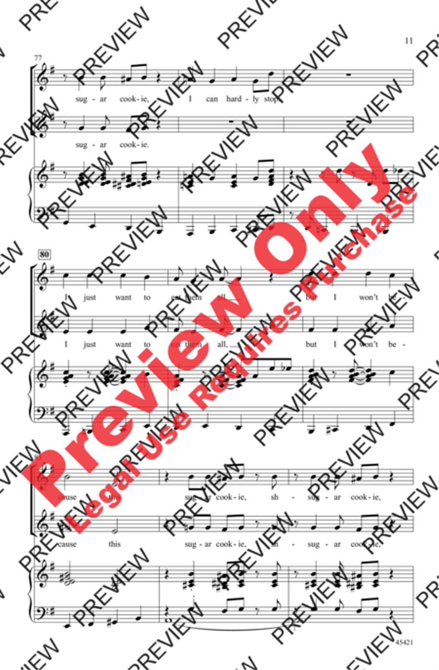 Sugar Cookie! - SoundTrax CD (CD only) Choir scores gallery preview page 11