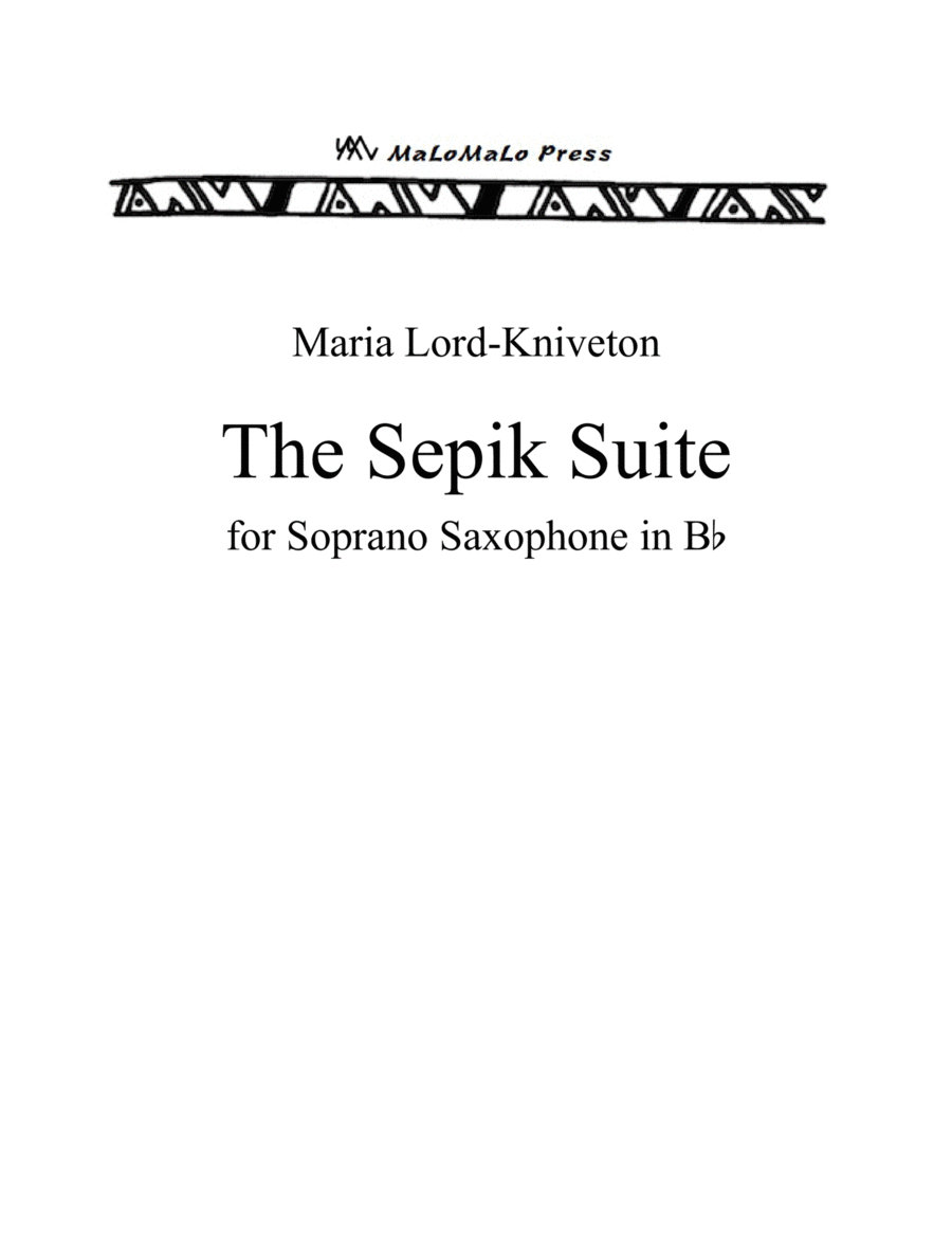 Sepik Suite Soprano Saxophone scores gallery preview page 1