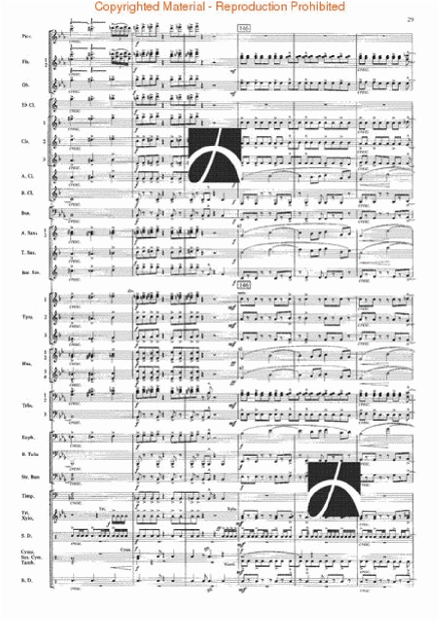 The Seventh Night of July Concert Band scores gallery preview page 26