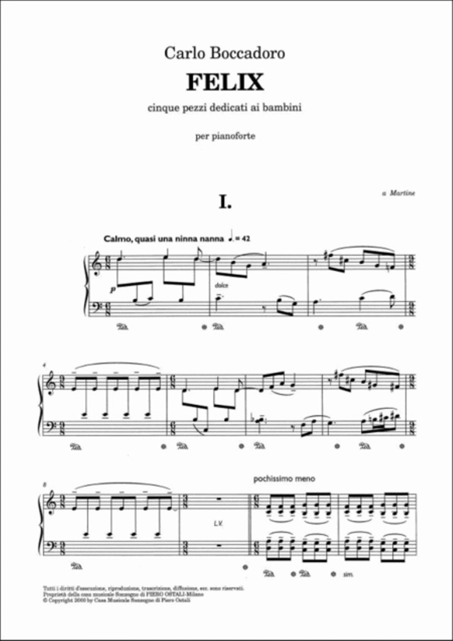 Felix Felix Piano Solo scores gallery preview page 2