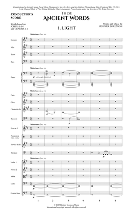 These Ancient Words - Full Score