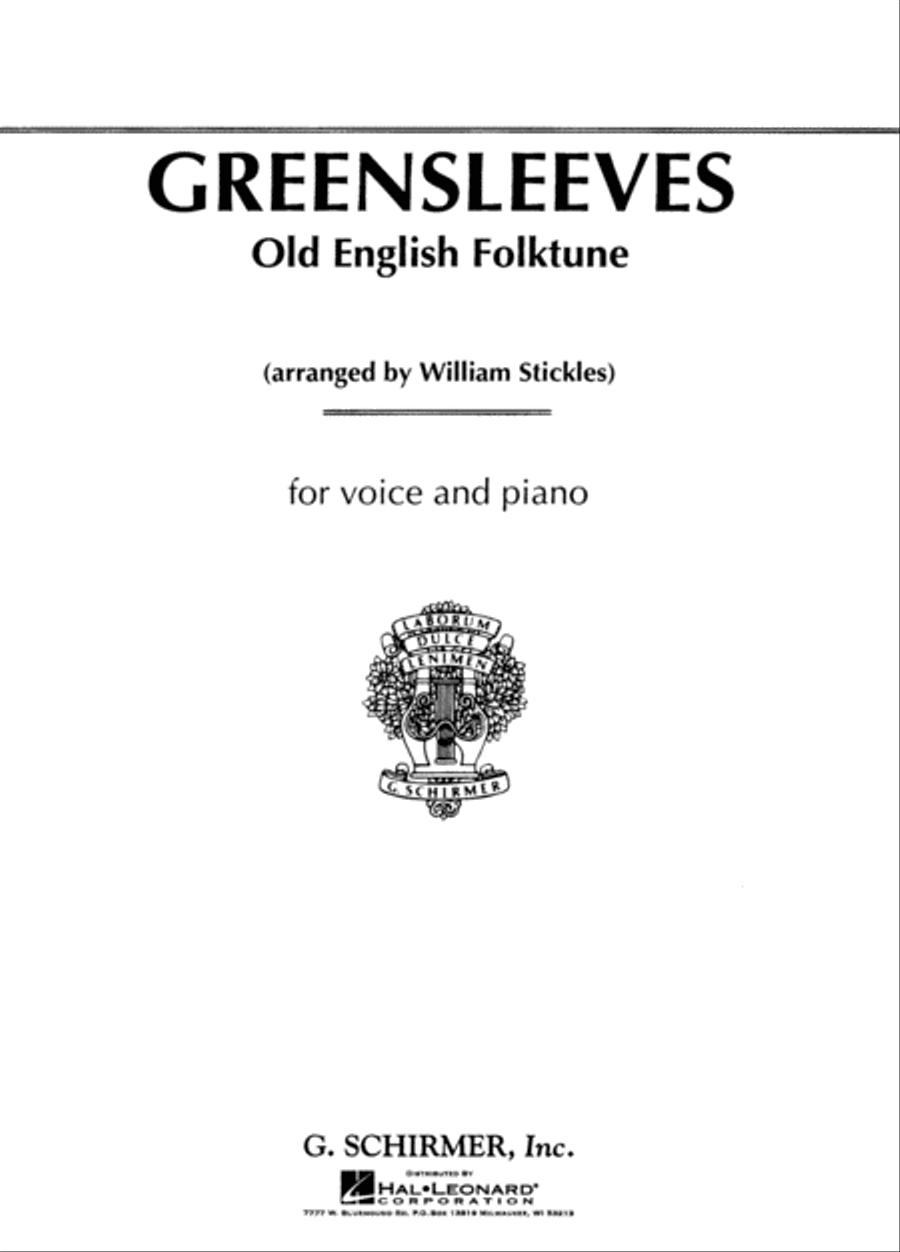 Greensleeves (Old English Folksong) Voice scores gallery preview page 1