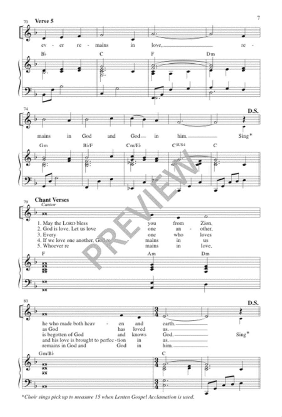 Acclamations for the Order of Celebrating Matrimony 2-Part scores gallery preview page 7