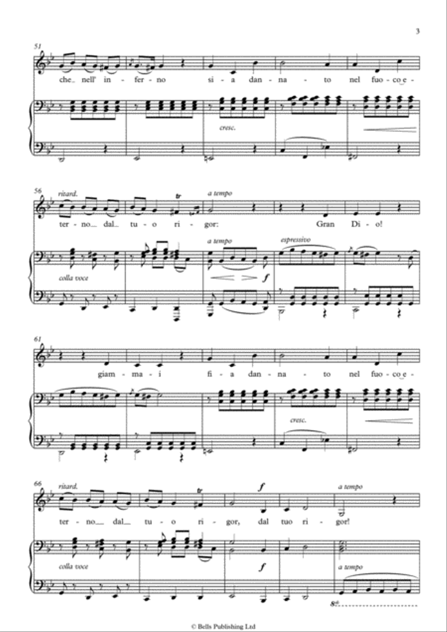 Pieta, Signore! (G minor) Voice Solo scores gallery preview page 3
