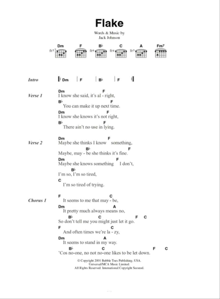 Flake Guitar scores gallery preview page 1