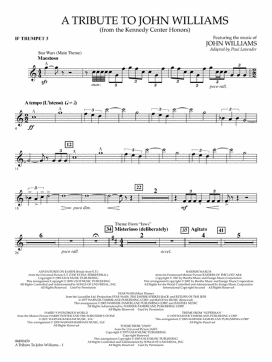 A Tribute to John Williams Full Orchestra scores gallery preview page 6