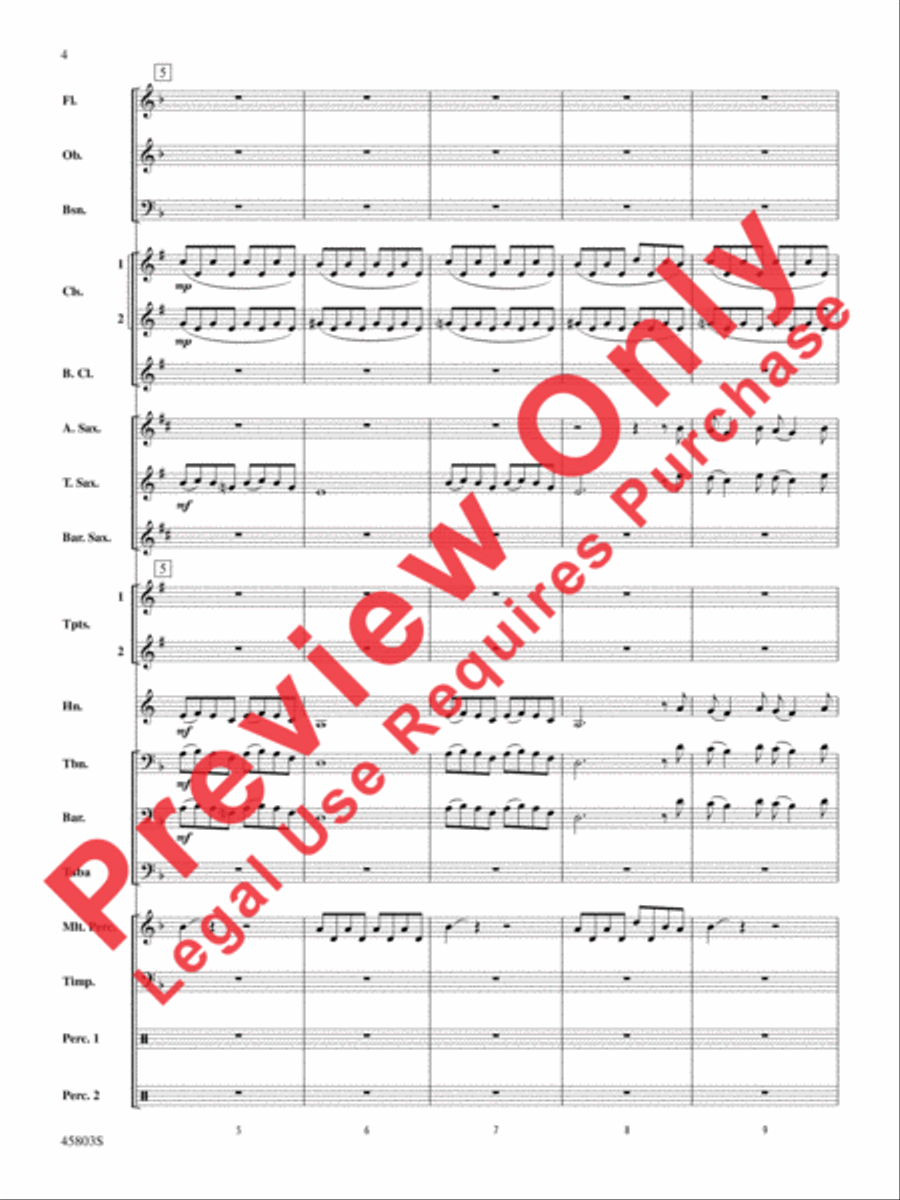 Heathens Heathens Concert Band scores gallery preview page 4