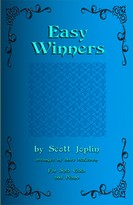 Book cover for The Easy Winners, for Viola and Piano