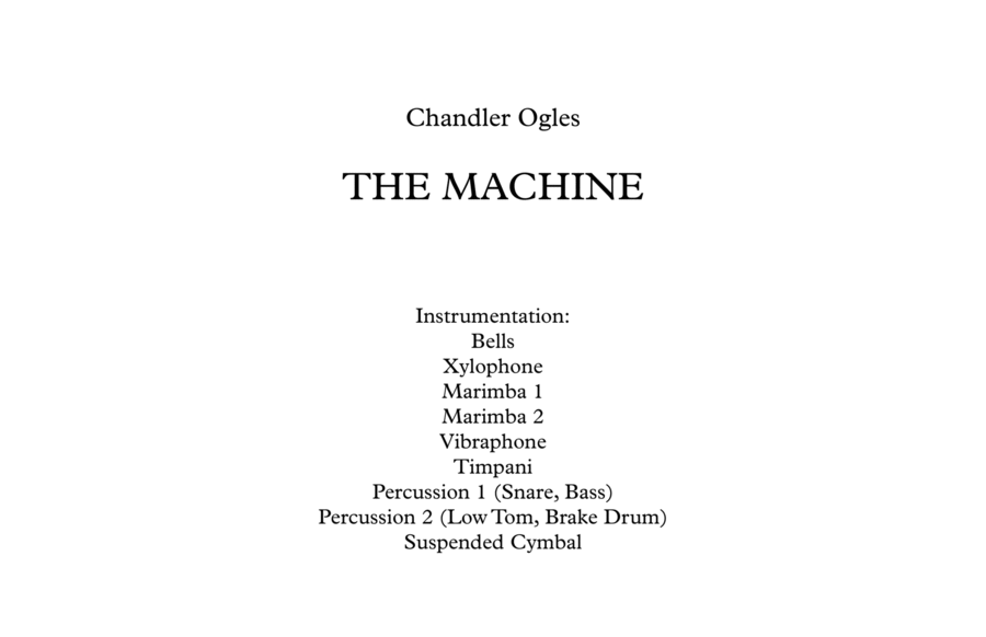 The Machine School and Community scores gallery preview page 1