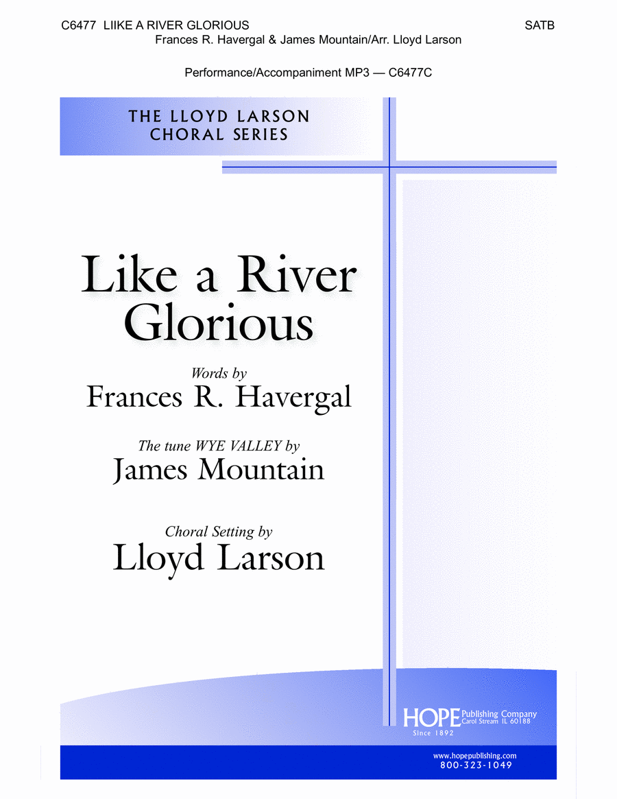 Like a River Glorious 4-Part scores gallery preview page 1