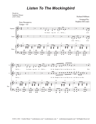 Listen To The Mockingbird (2-part choir - (Soprano and Tenor)
