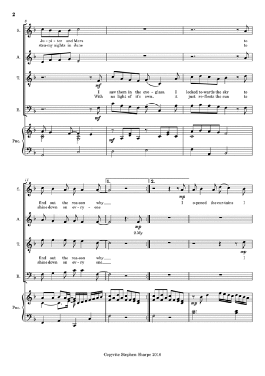 My Name is Galileo 4-Part scores gallery preview page 2