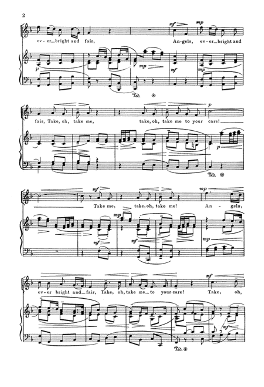 Theodora: Angels, Ever Bright and Fair Unison Choir scores gallery preview page 3