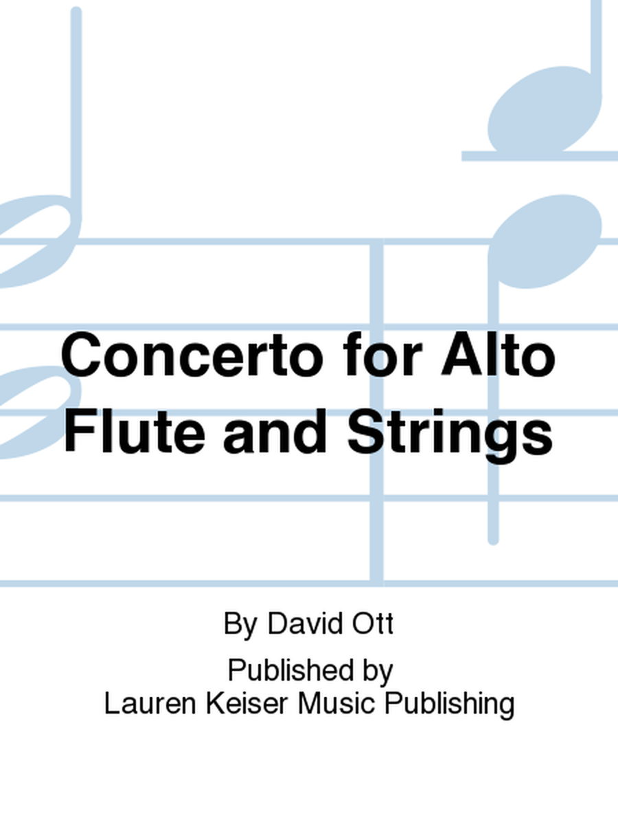 Concerto for Alto Flute and Strings