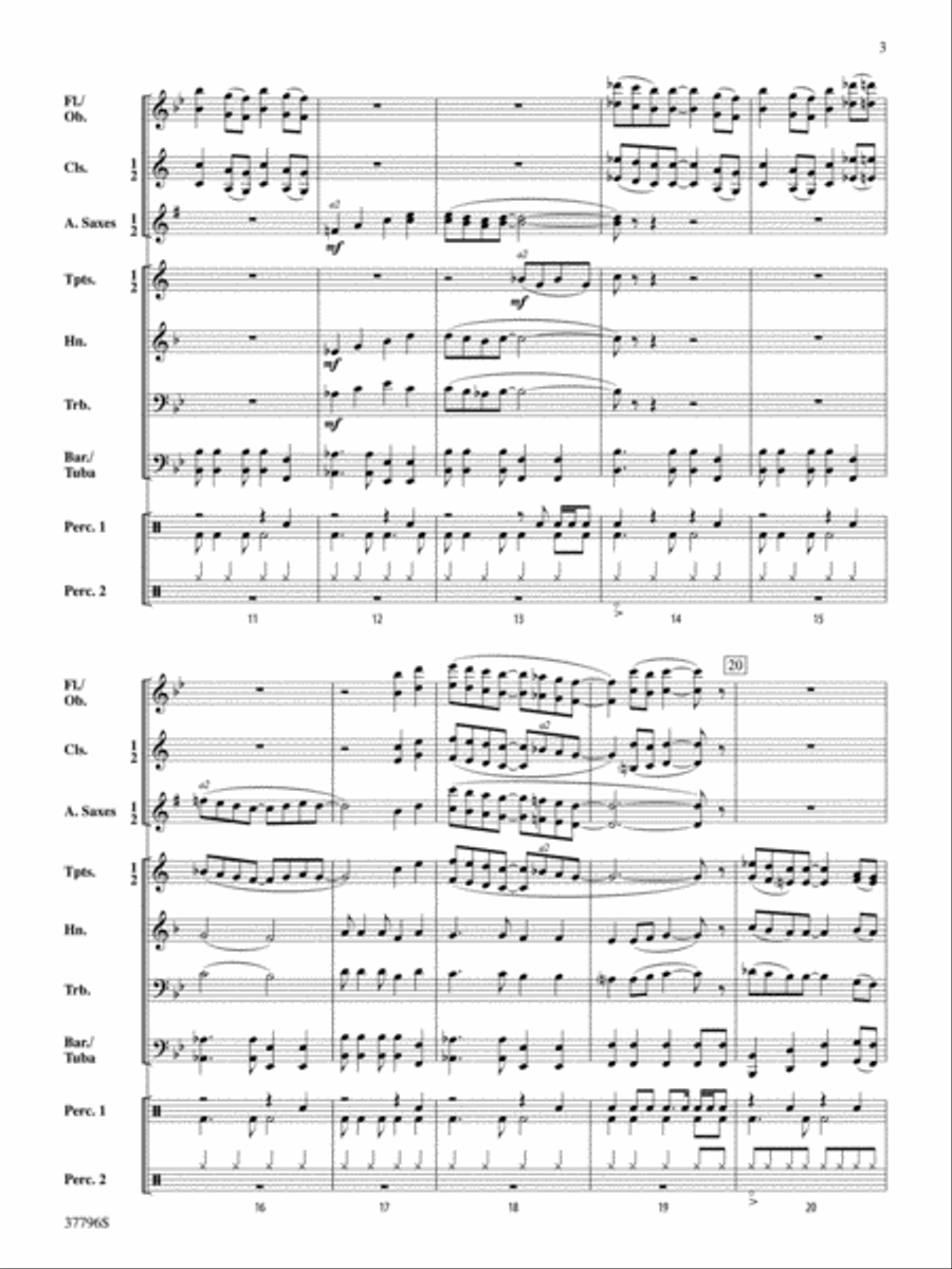 Speed Trap: Score Speed Trap: Score Concert Band scores gallery preview page 3