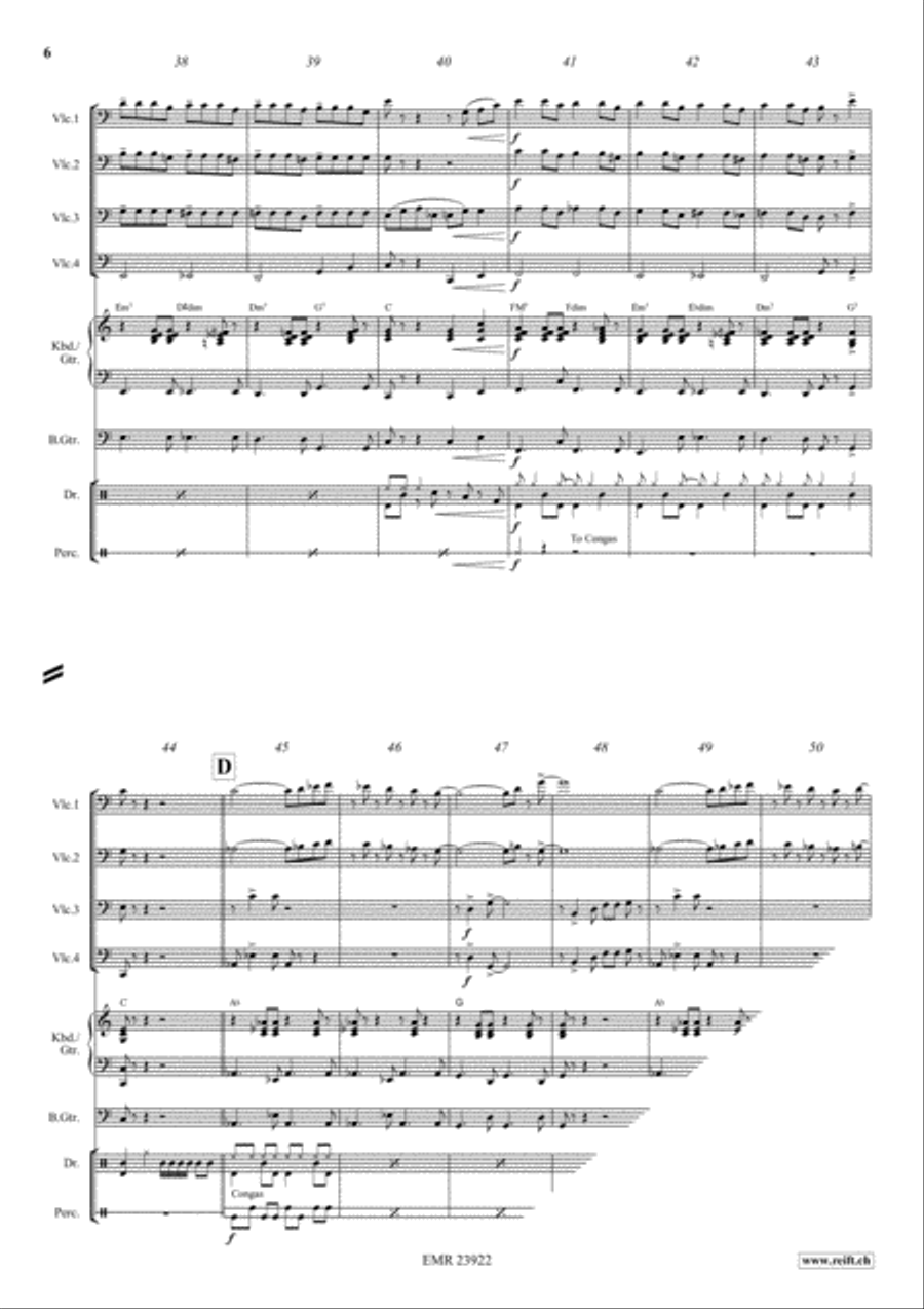 Cha Cha - Cuba Libre Cello scores gallery preview page 6