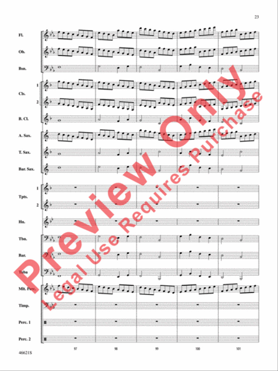 Pictures at an Exhibition Concert Band scores gallery preview page 24
