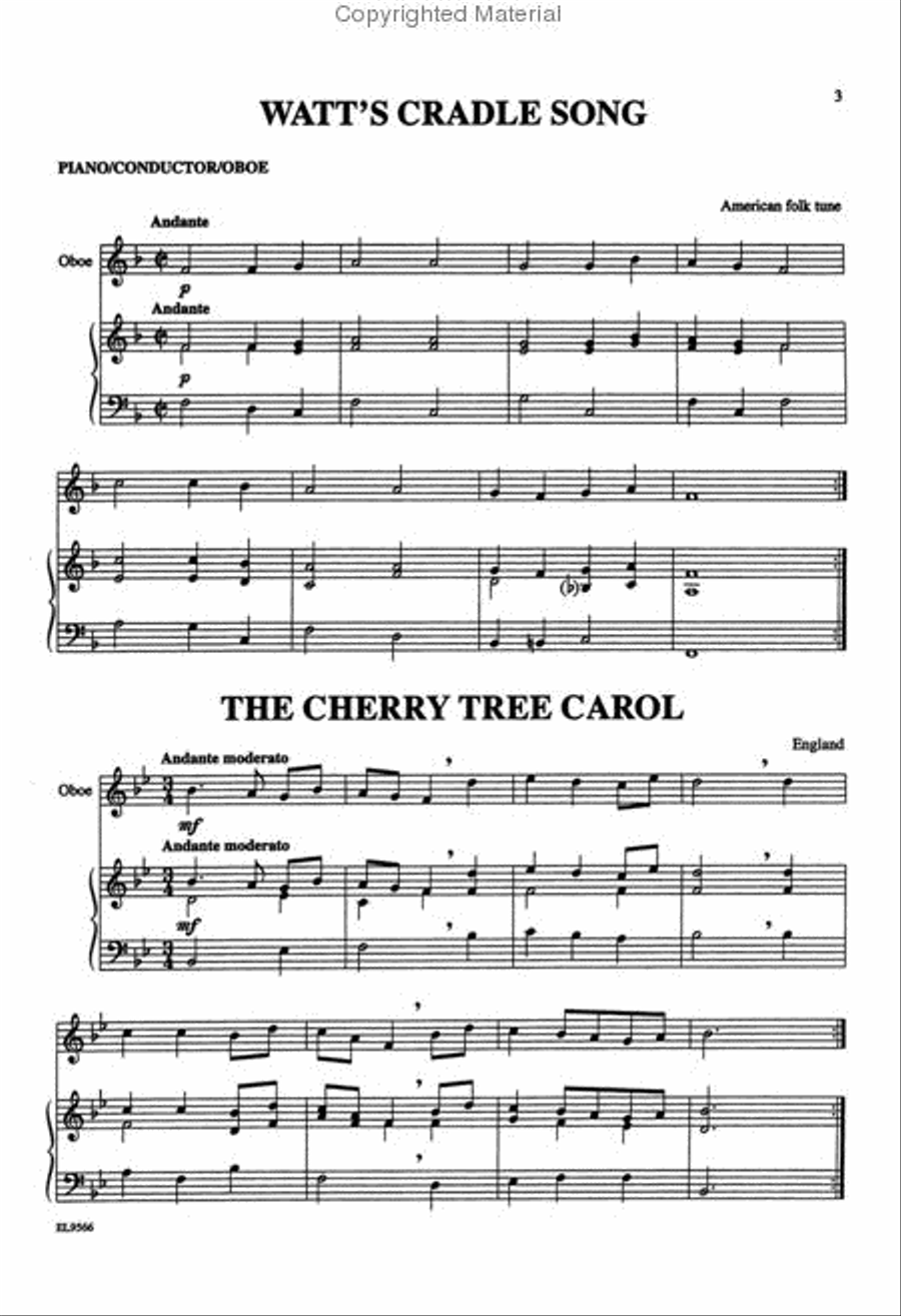 Christmas Trios For All (Piano, Conductor, Oboe) Small Ensemble scores gallery preview page 2