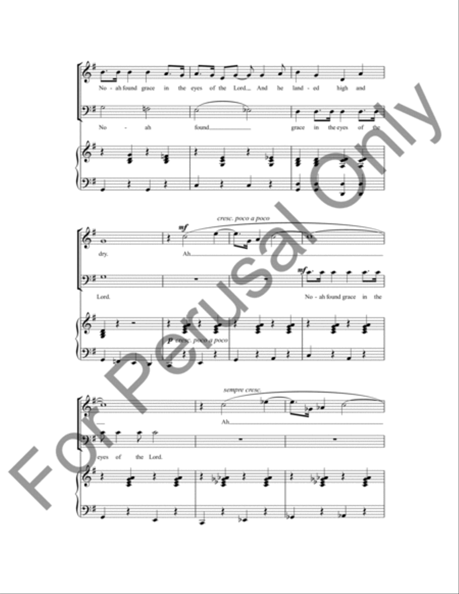 Noah Found Grace In The Eyes Of The Lord 4-Part scores gallery preview page 8
