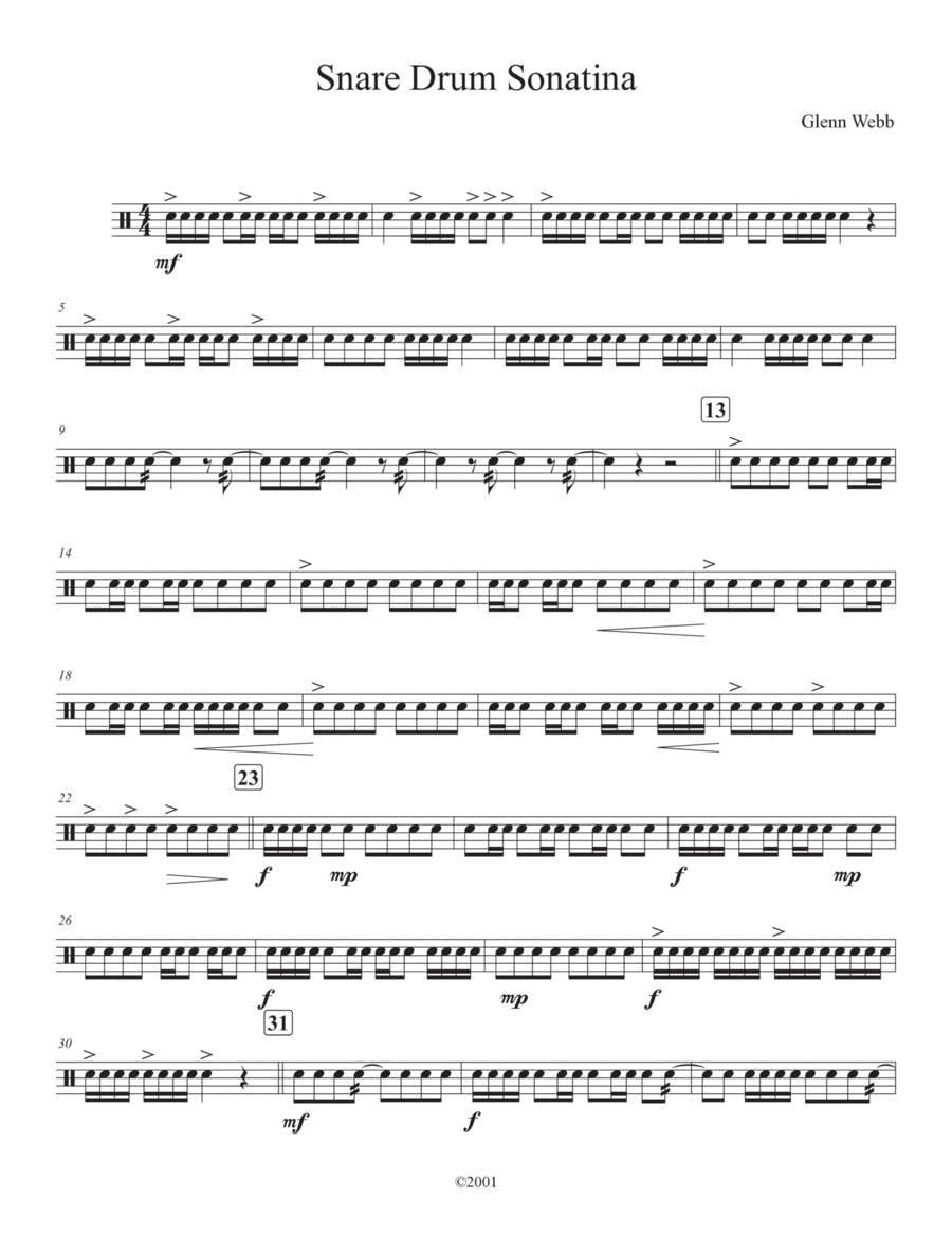 Book cover for Snare Drum Sonatina