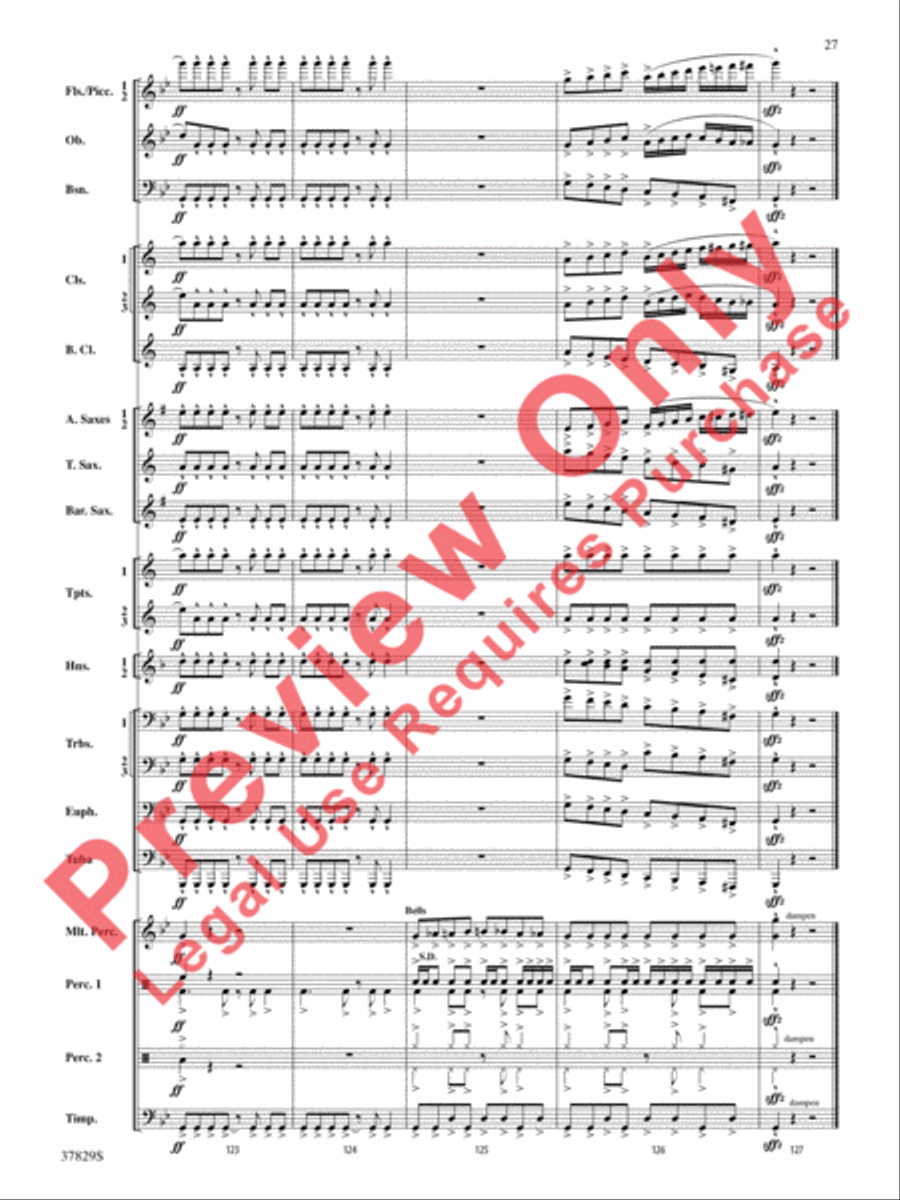 Vertigo Concert Band scores gallery preview page 28