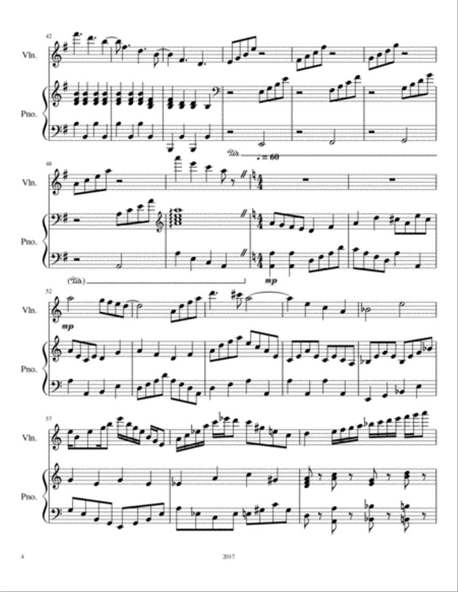 Violin Solo No. 5 Violin Solo scores gallery preview page 4