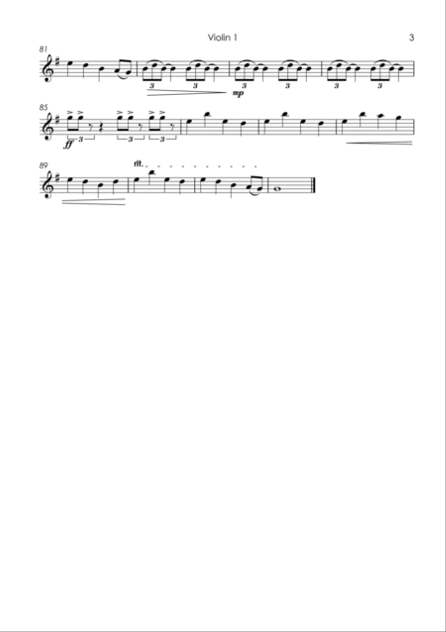Everybody Wants To Rule The World String Quartet scores gallery preview page 5