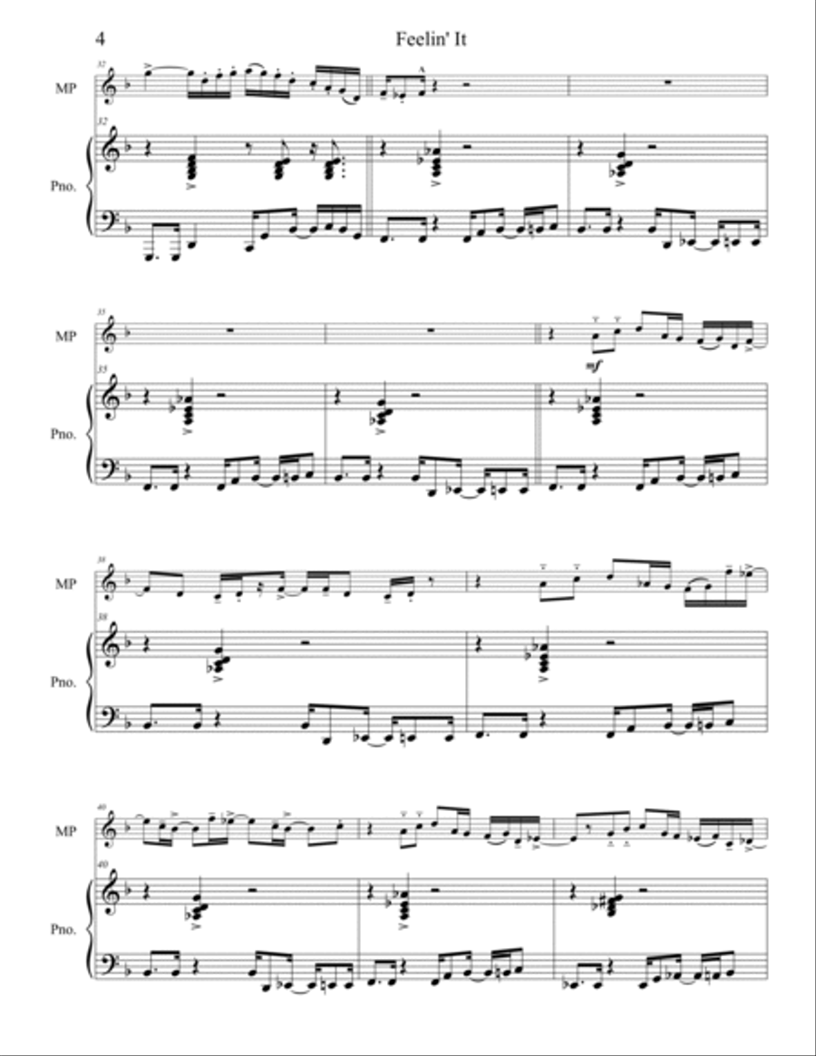 Feelin' It Piano scores gallery preview page 5