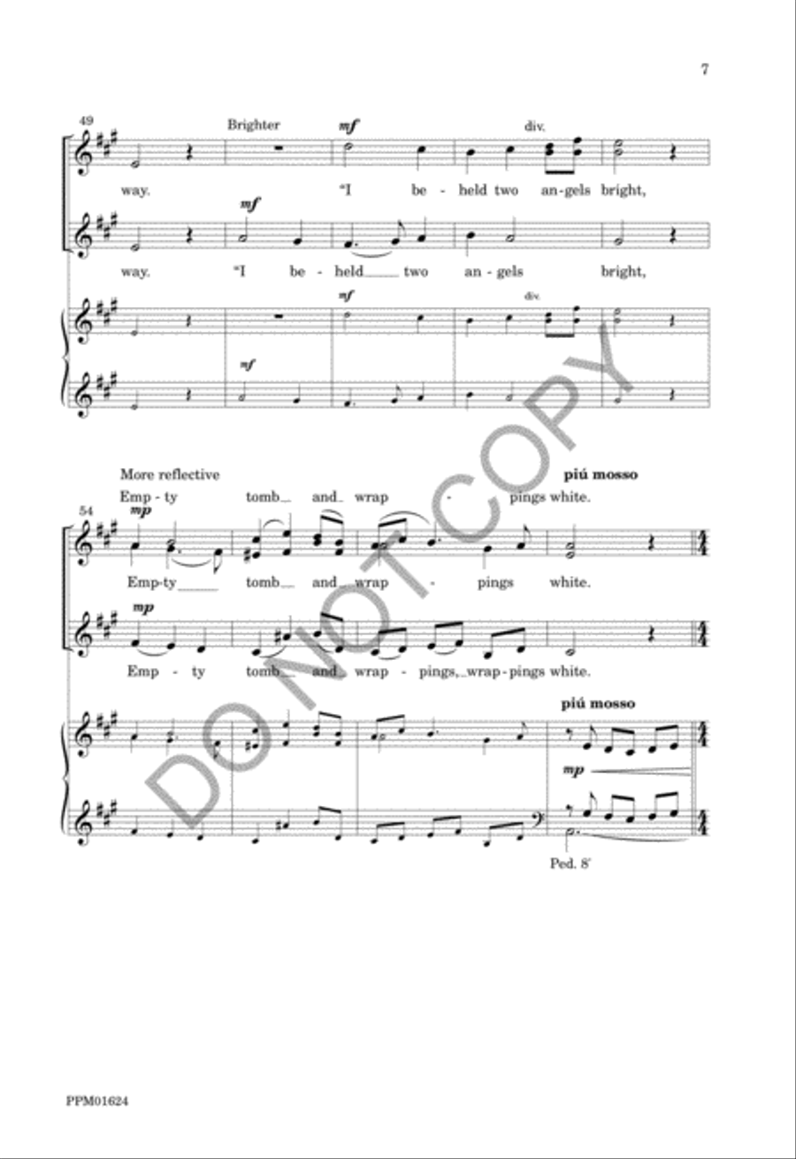 Christ, the Lord, Is Risen Today 4-Part scores gallery preview page 10