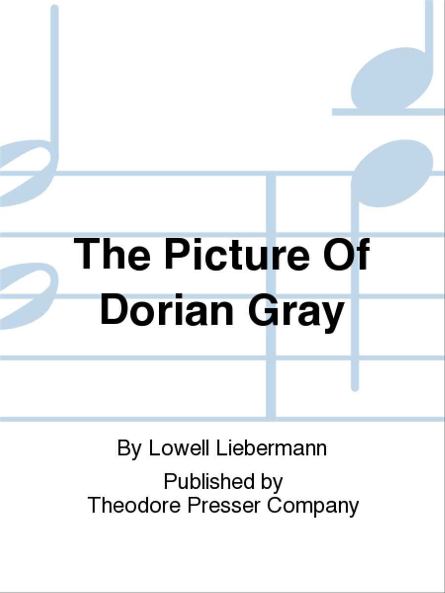 The Picture of Dorian Gray Voice Solo scores gallery preview page 1