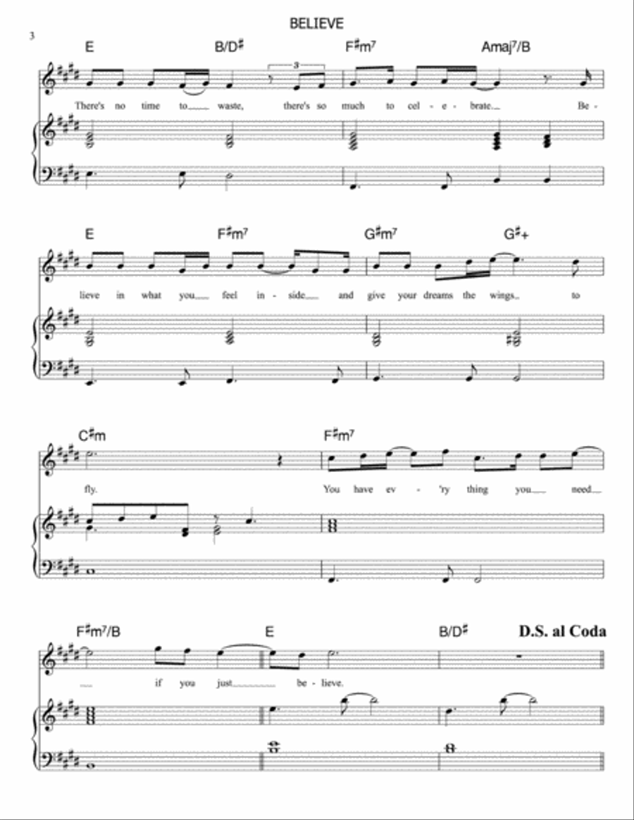 Believe Voice scores gallery preview page 3