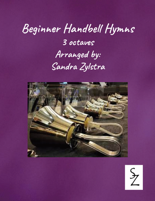 Book cover for Beginner Handbell Hymns (3 octave handbells)