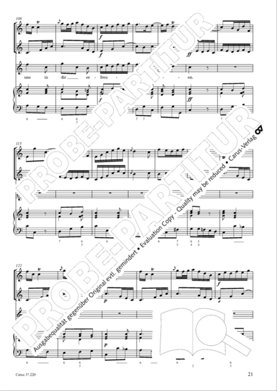 Fahre hin, du Lust der Welt Tenor Voice scores gallery preview page 23