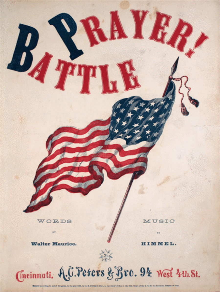 Prayer! Battle, or, The Soldier's Prayer Before Battle. Gebet Wahrend Der Schlact Voice scores gallery preview page 1