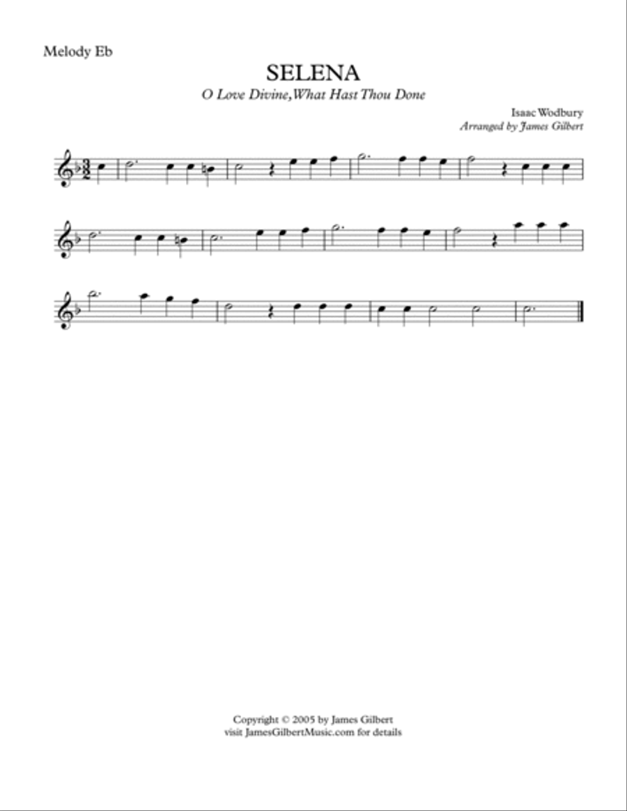 SELENA (O Love Divine) SELENA (O Love Divine) Small Ensemble scores gallery preview page 5