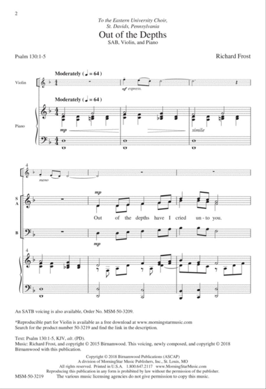 Out of the Depths 3-Part scores gallery preview page 2