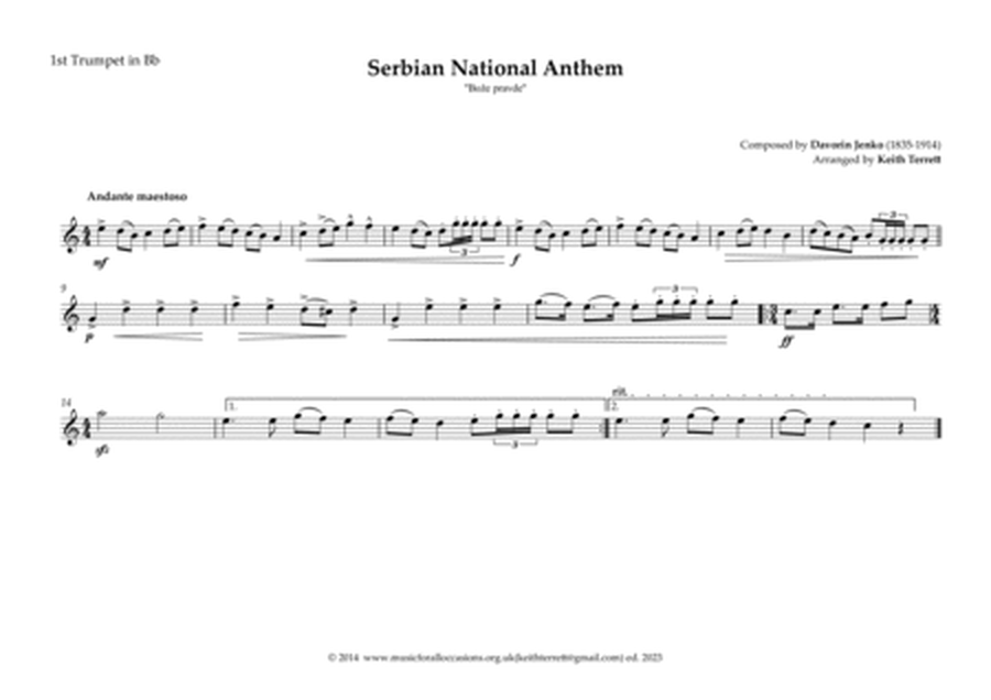 Serbian National Anthem ''Bože pravde'' for Brass Quintet image number null