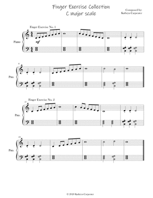 Finger Exercise Collection (Scales for C major)!