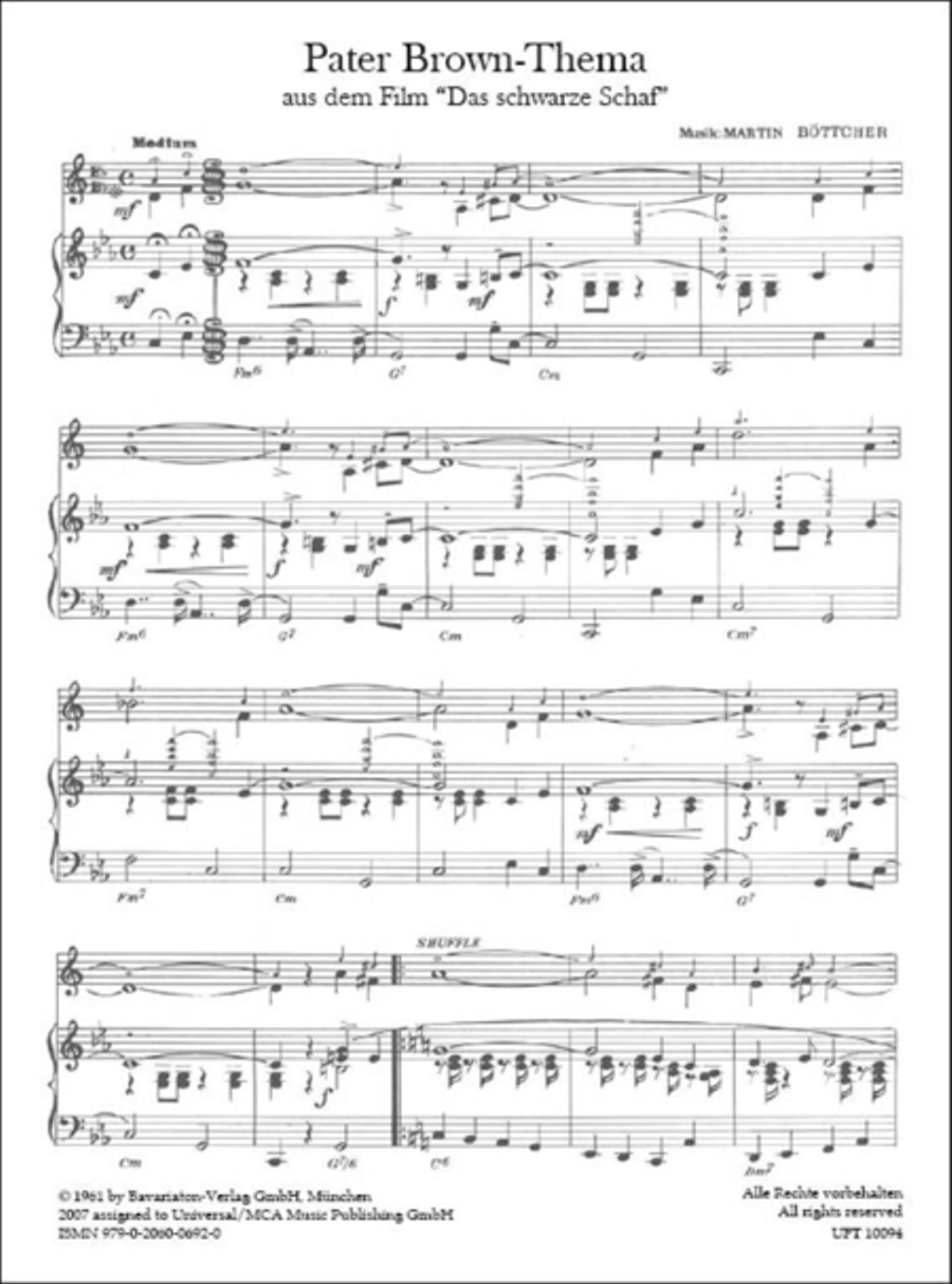 Pater Brown Thema Voice Solo scores gallery preview page 2