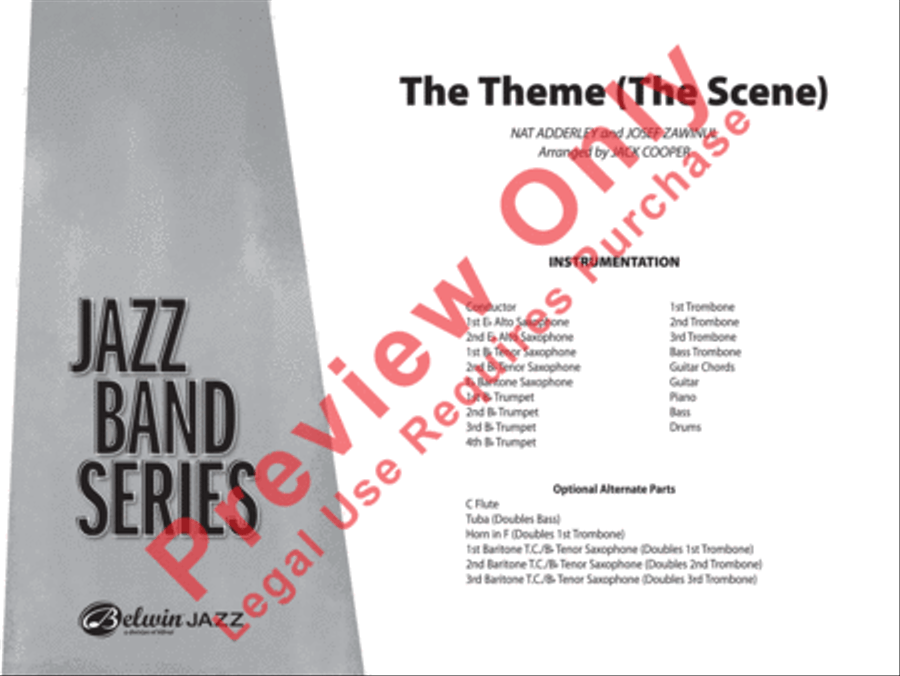 The Theme (The Scene) Jazz Ensemble scores gallery preview page 2